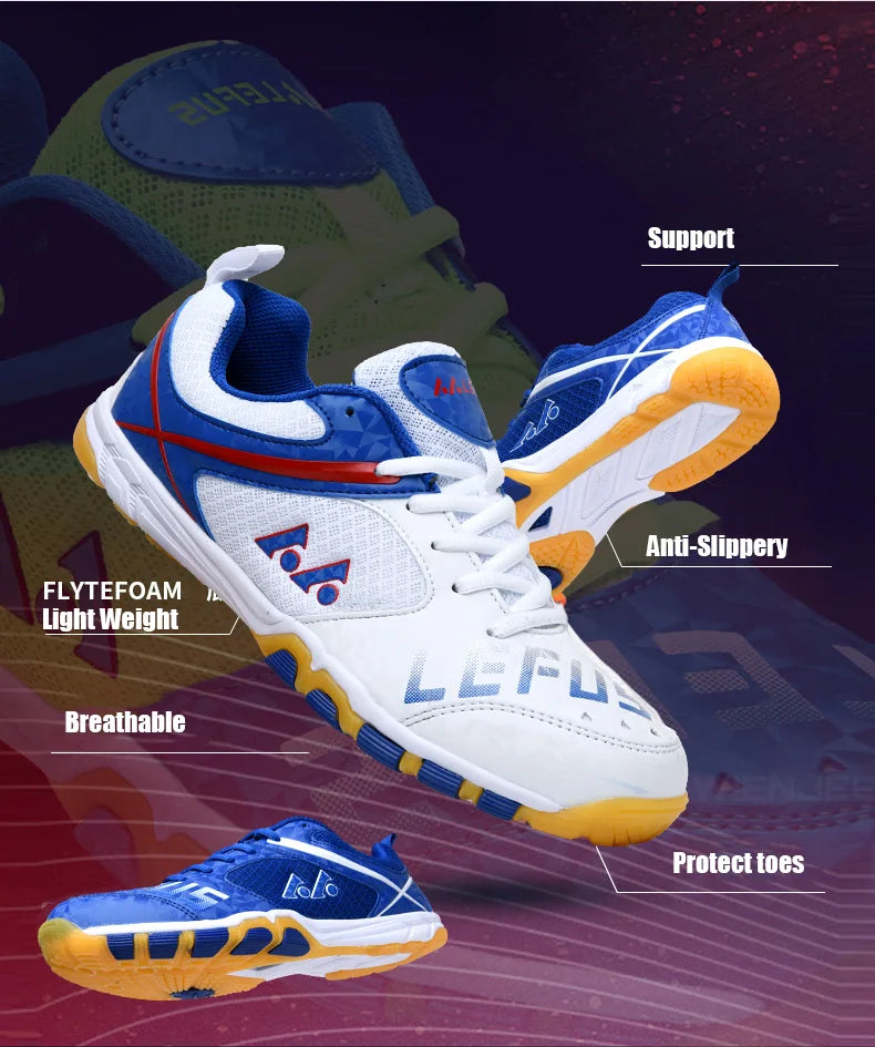 Men Professional Table Tennis Shoes Couple Badminton Shoes Competition Tennis Training Sneakers Men's Sports Shoes