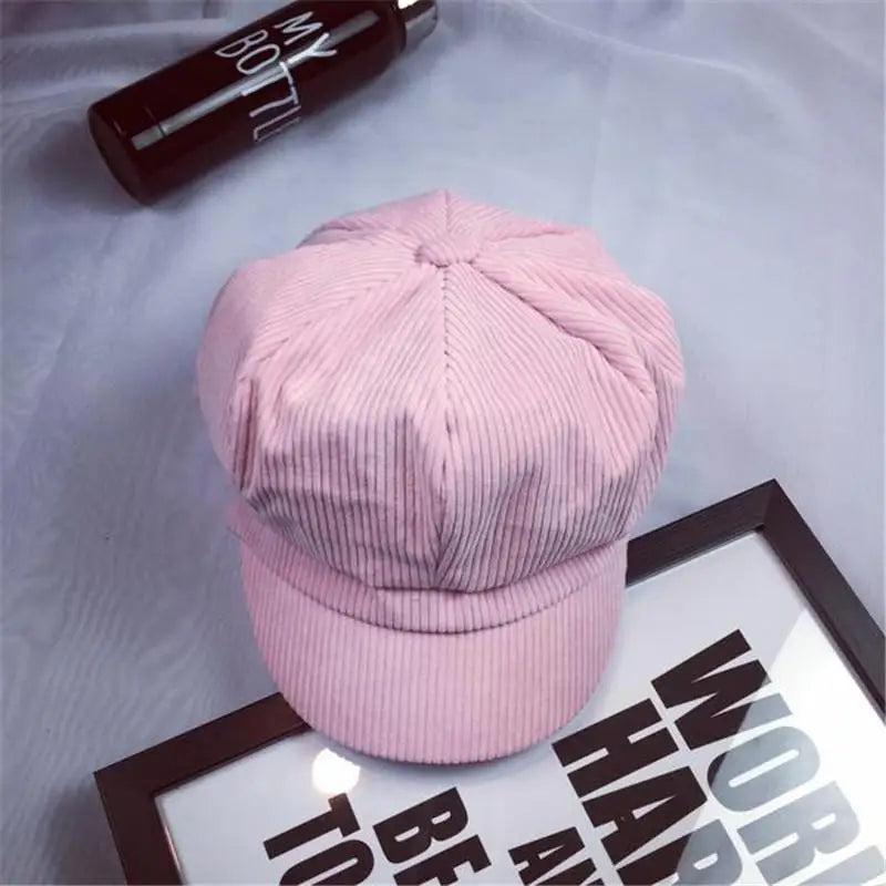 Newsboy Cap Beret Women Vintage Beret Painter Winter Hats For Women Men Octagonal Caps Female Bone Male New 11.11 Hats