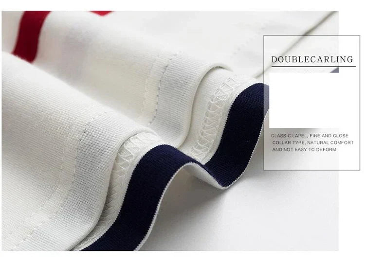 Autumn winter new polo shirt High quality brand cotton men's polo shirt Long sleeve casual striped shirt polo men clothing