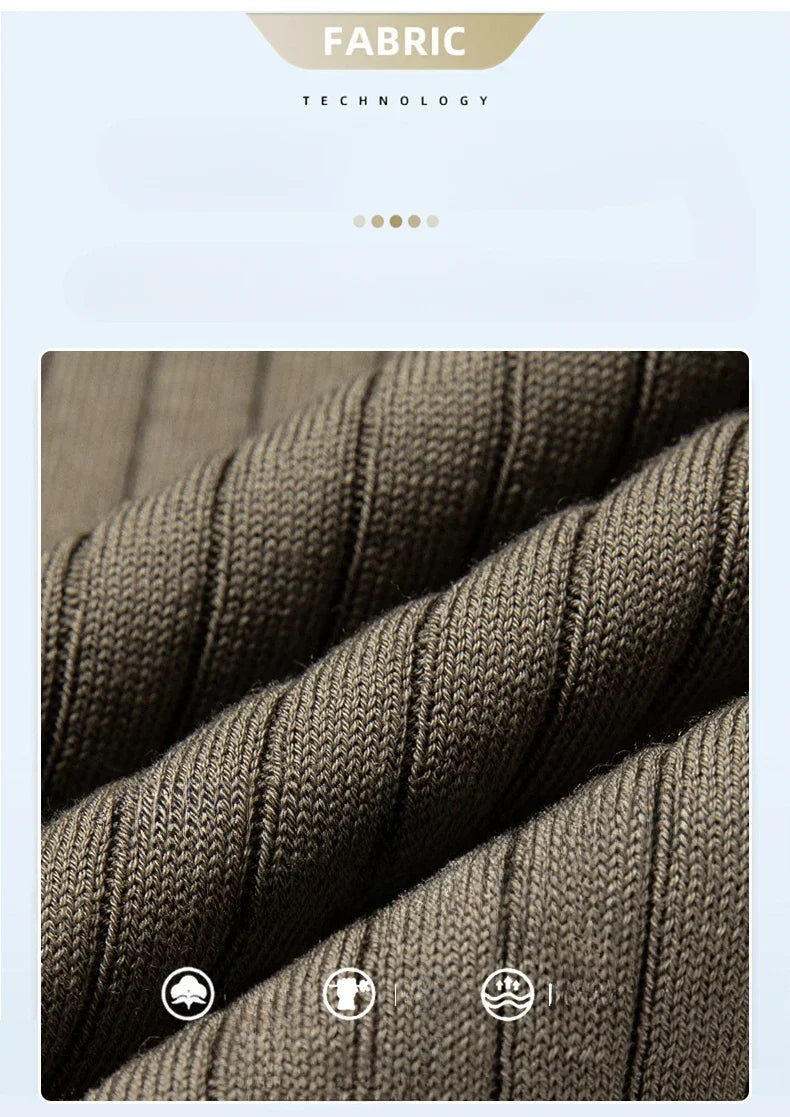 Mulberry Silk Men's Short-Sleeved Shirt, Slim Fit Summer Business Gentleman Men's Polo Shirt in 2024, High-End Knitwear