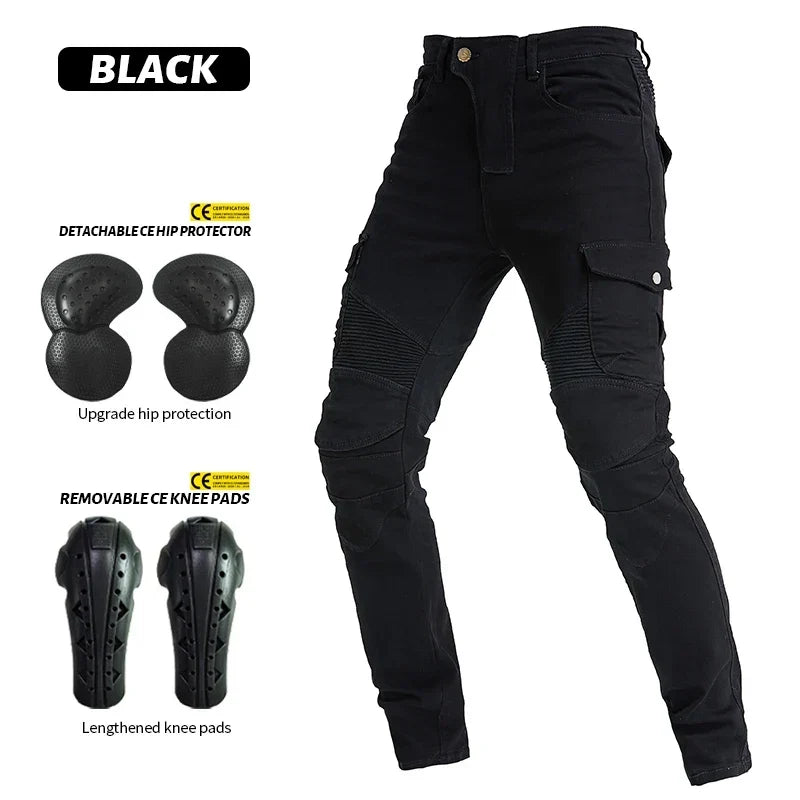 Moto Jeans  Motorcycle Pants Motorcycle Jeans Protective Gear Riding Touring Motorbike Trousers With Protect Gears Summer Women