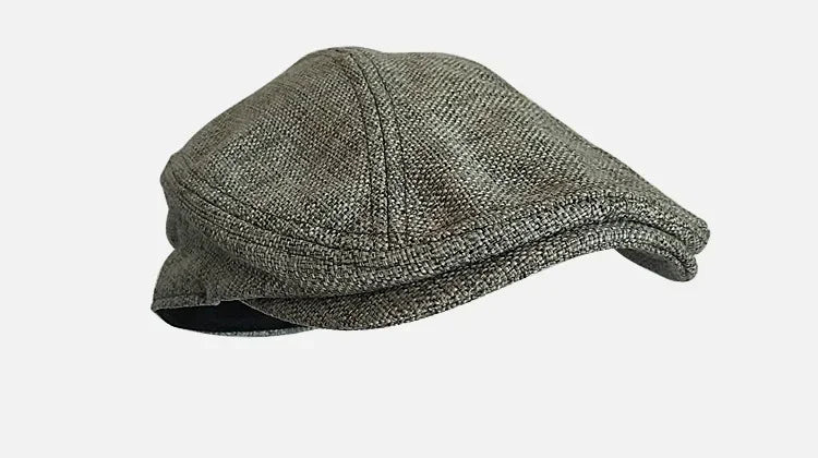 Big Size Summer Linen Solid Newsboy Caps Men and Women Painter Beret Hats Adult Casual Ventilate Sunprotection Advancing Hat
