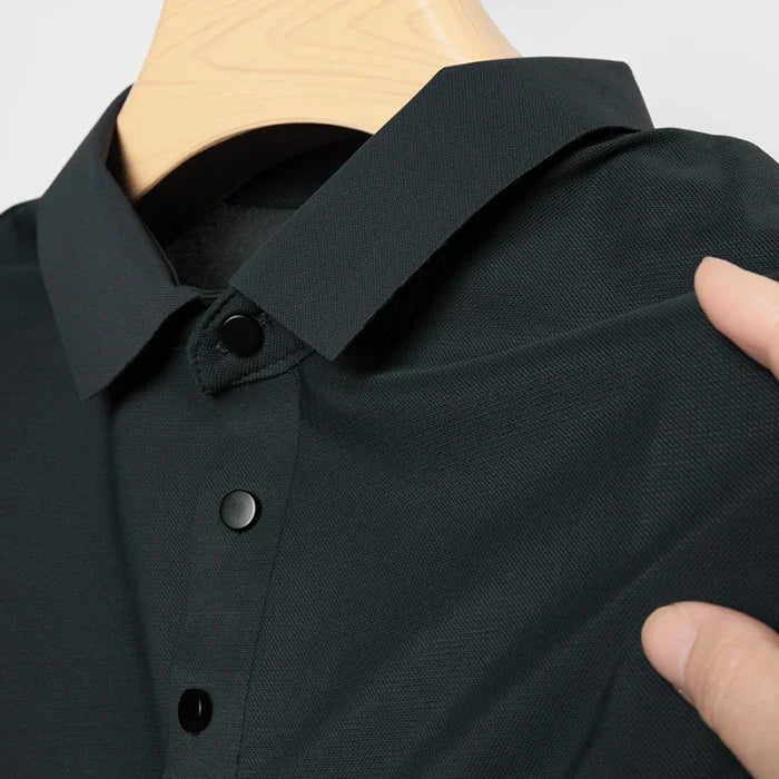10 Color Men's Thin Polo Shirt Summer New Ice Silk Popular Business Casual Breathable Lapel Polo Shirt for Man Brand Clothing