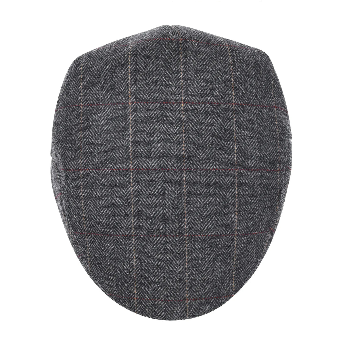 Men's Herringbone Flat Ivy Newsboy Hat Wool Blend Gatsby Cabbie Cap