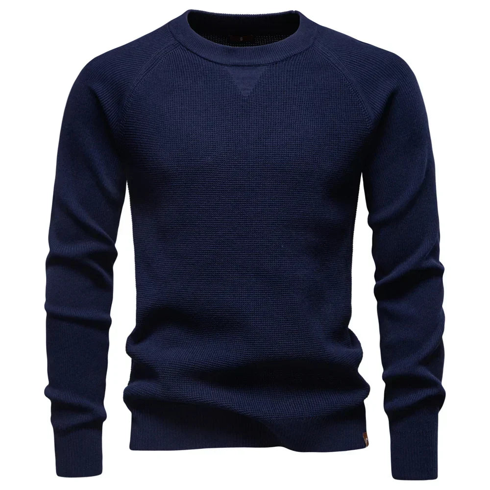 Raglan Sleeve Polo Shirt Men Henley Collar Solid Color Long Sleeve Heavyweight Cotton Business Casual Autumn Winter