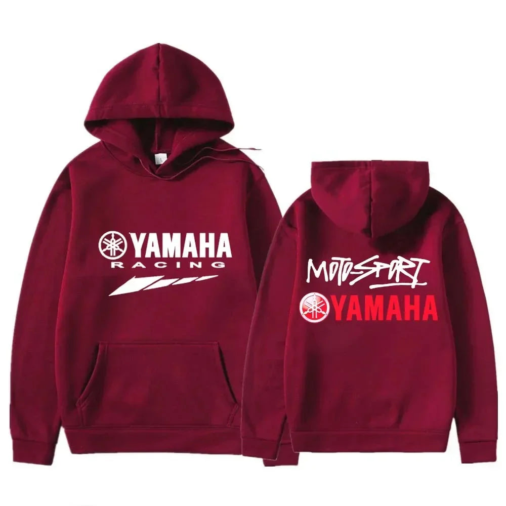 New Spring Autumn Sportswear, Men Women Fashion Hoodies with Yamaha Logo, Motorcycle Racing Team Outdoor Sports Sweatshirts For
