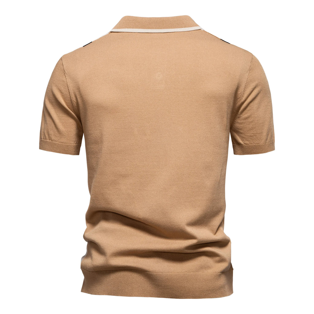 Brand Men's Striped Mesh Polo Shirt for High Quality Breathable Fabric Stylish Casual Male Polo Shirts ﻿