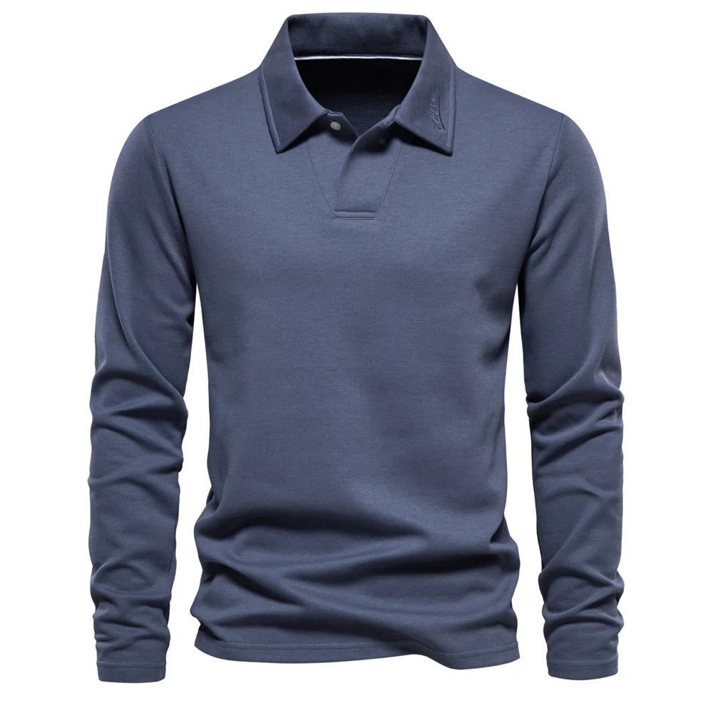 Men's Embroidery Polo Shirt Fashion Turn down Collar Casual Social Luxury Golf Shirt