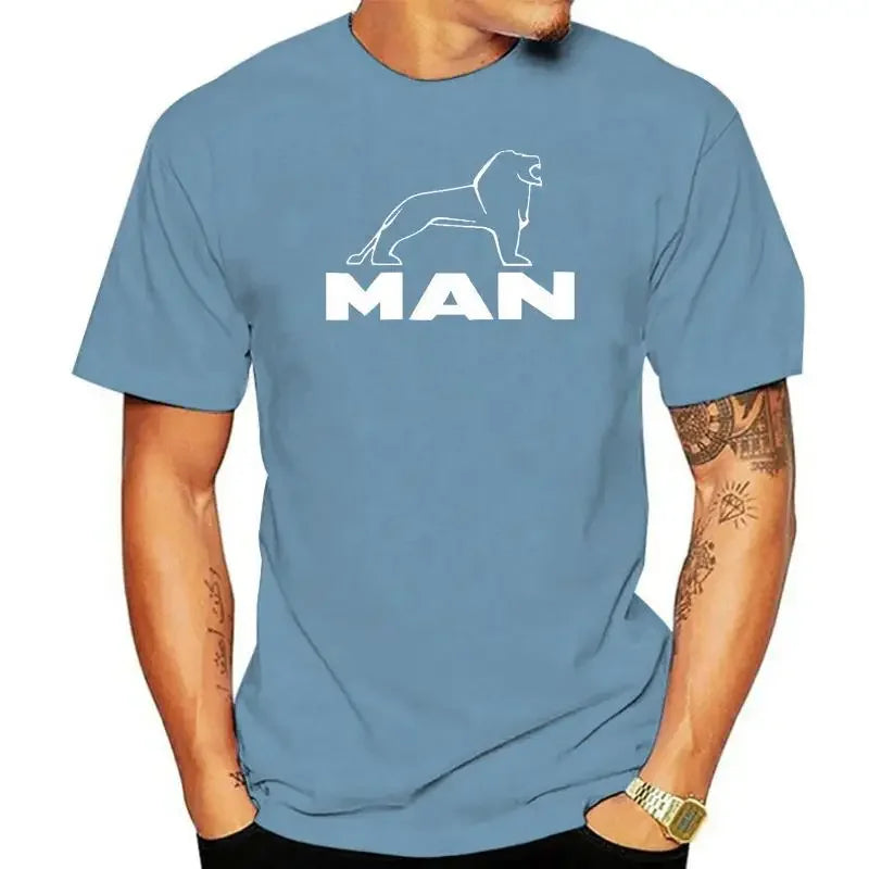 100% cotton men T shirt Women Tops tee MAN TRUCK LOGO UNISEX T-SHIRT Age1-3XL TGX TGL TGM TGS HAULAGE TRUCK DRIVER GIFT
