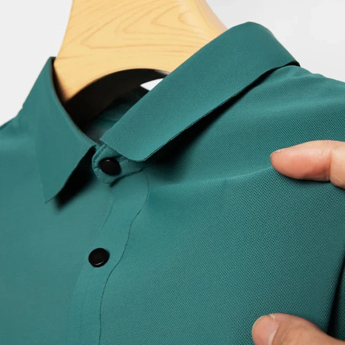 10 Color Men's Thin Polo Shirt Summer New Ice Silk Popular Business Casual Breathable Lapel Polo Shirt for Man Brand Clothing