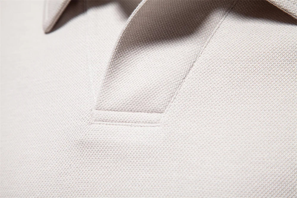 Men's Embroidery Polo Shirt Fashion Turn down Collar Casual Social Luxury Golf Shirt