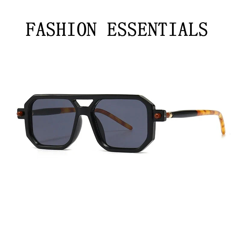 Retro Fashion Glasses Square Sunglasses For Men Blue Light Blocking Shades Sunglasses Women Vintage Vasos Decorativos Oculos Sol
