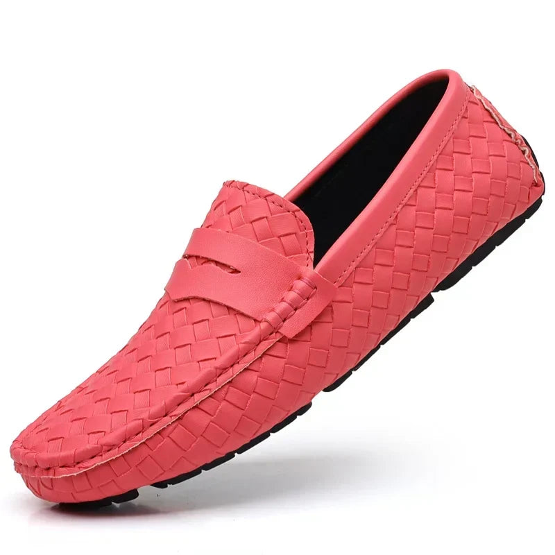 Loafers for Men 2024 New Handmade Moccasins Men Flats Casual PU Leather Shoes Luxury Comfy Mens Loafers Size 48