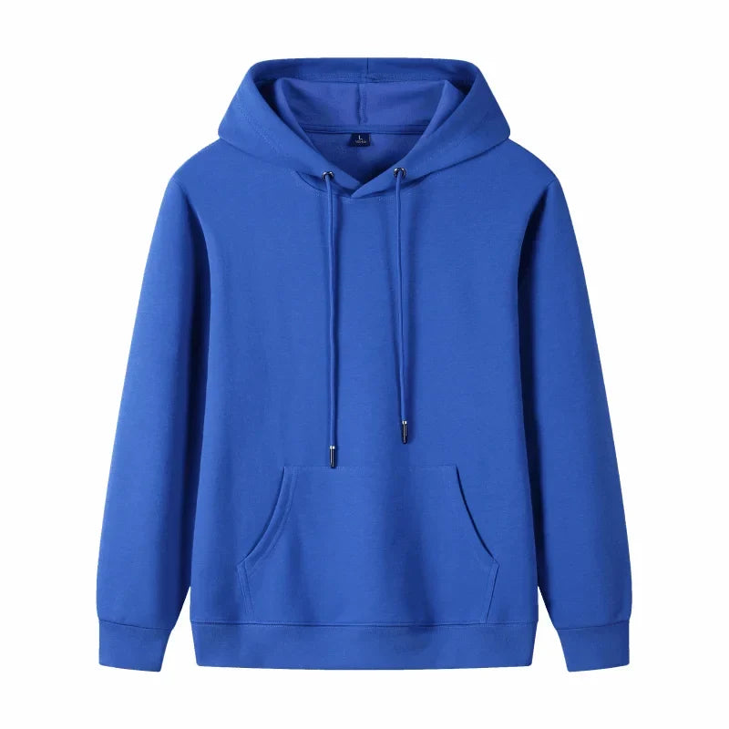 Fashion 9 Colors High-Quality Pullovers Custom Logo Printed Personal Group Brand Embroidery Men and Women 100% Cotton Hoodies