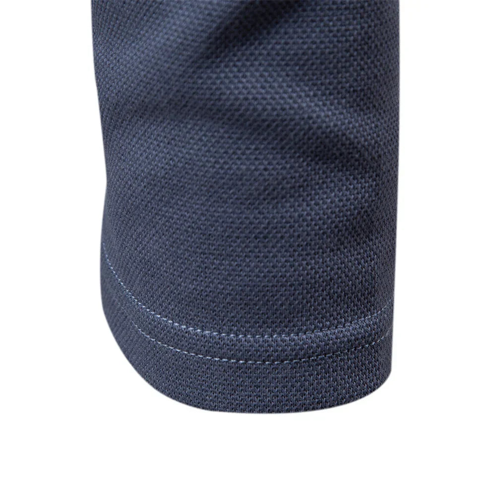 Men's Embroidery Polo Shirt Fashion Turn down Collar Casual Social Luxury Golf Shirt