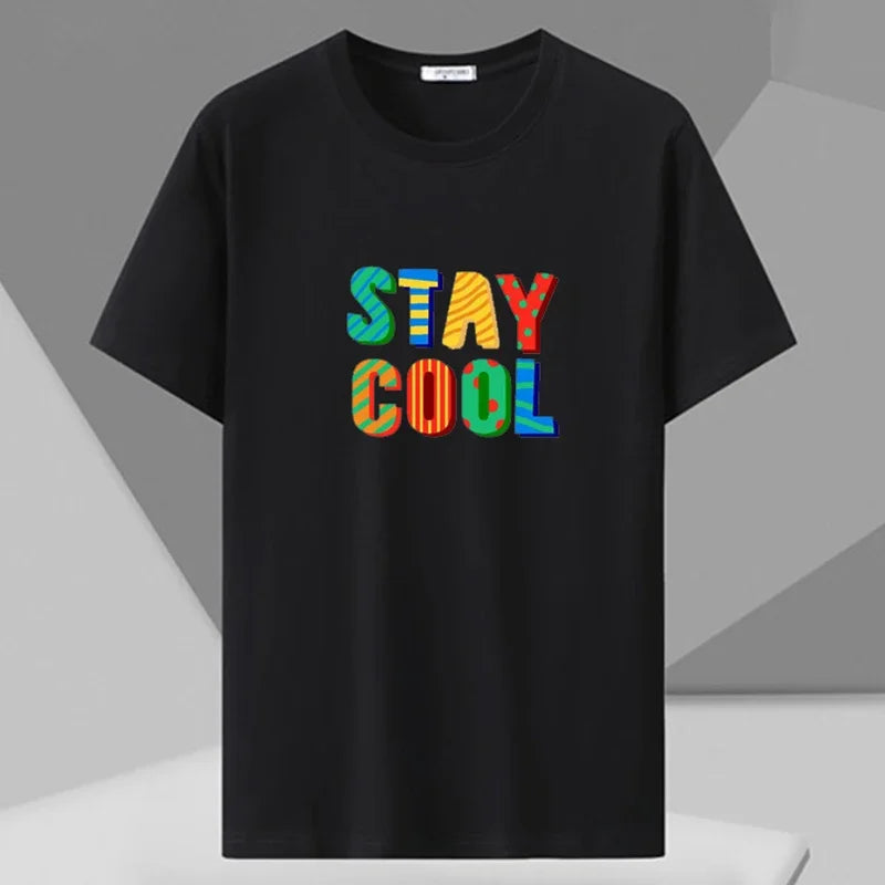 Plus Size Printed T Shirt Men 5XL 6XL 7XL 180kg Loose Short Sleeve Tee Oversized Tops Big Size Men Clothing 티셔츠 반팔 남자 Camiseta
