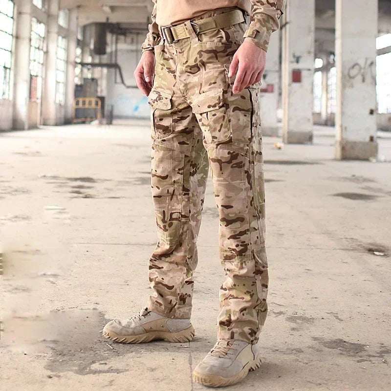 Multicam TRU 1/4 Zip Combat Pants Multicam Arid 65/35 Poly Cotton Ripstop Combat Pants MCA Frog Suit Pants