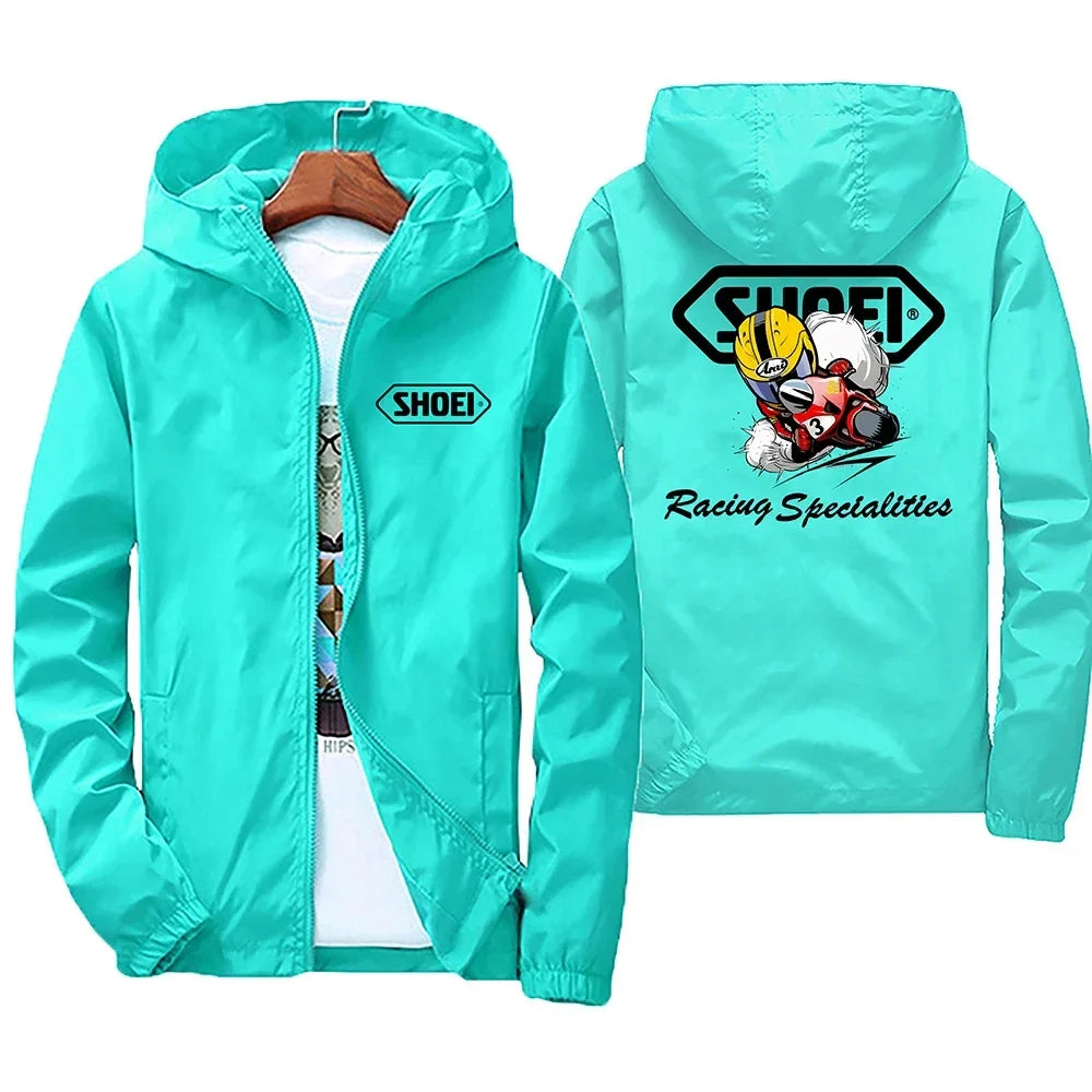 2026 New high-quality men's windproof jacket, large waterproof jacket with mountain and bicycle hood, for spring and autumn