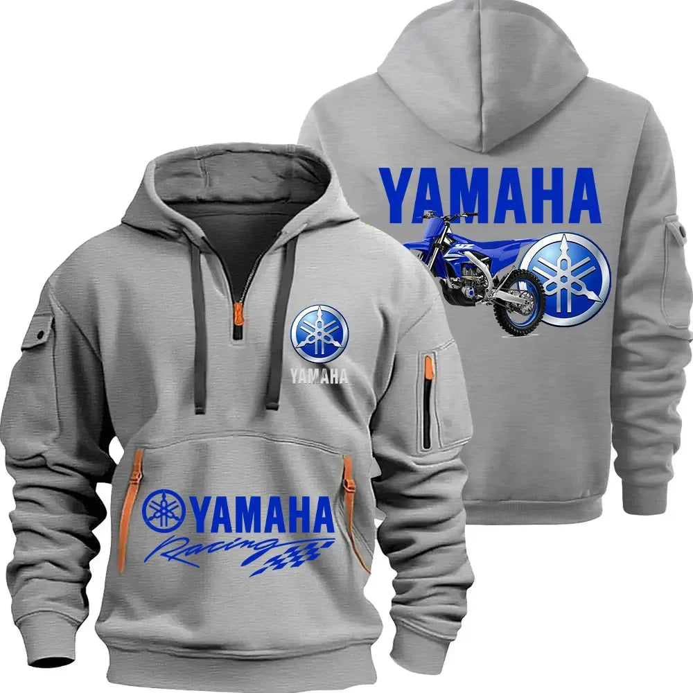 FZ150F Logo Motorcycle Racing Team Men's Half Zipper Hoodie Spring Men's Sportswear Fashion Sports Men's Hoodie