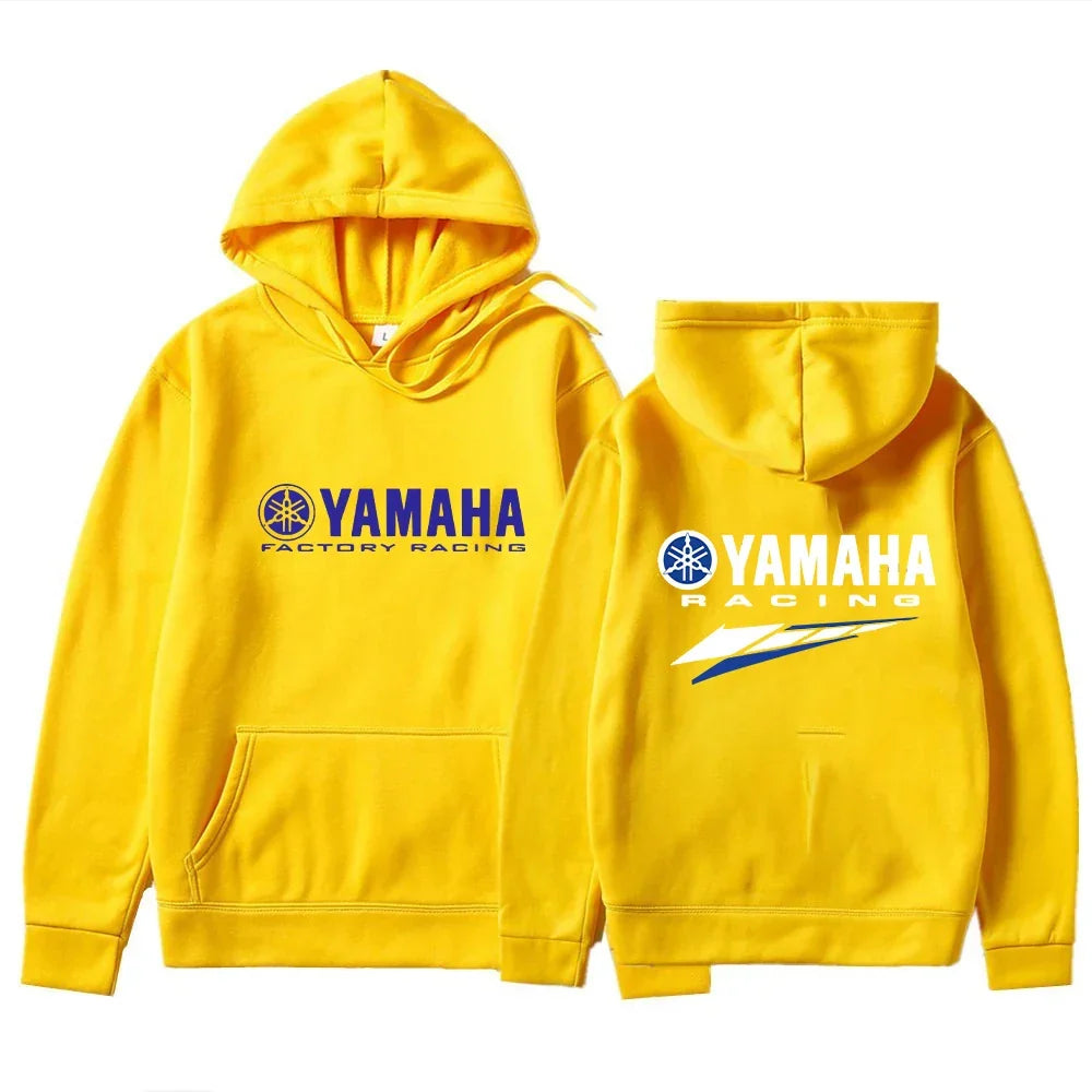 The new 2026 Yamaha autumn and winter hooded sweater, available in both men's and women's sizes, including extra large, is comfo