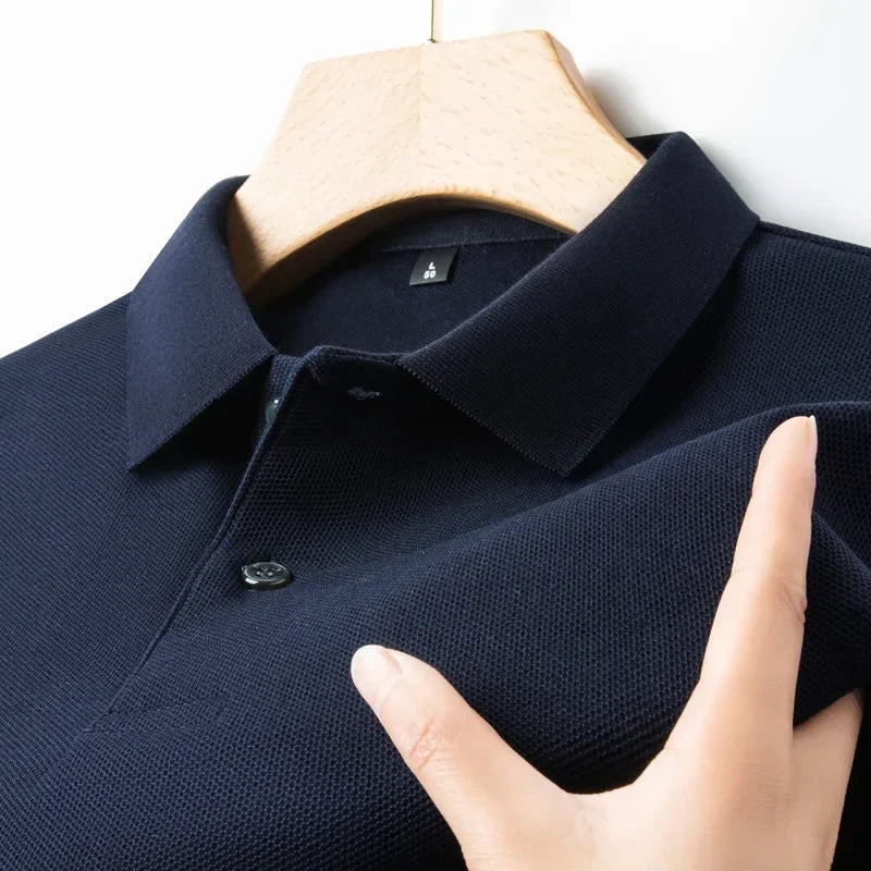 20 Colors Men's 100% Cotton Polo Shirt - Summer Casual Breathable Tee,Ideal for Golf and Sports,Business Casual,Silk-Like Finish