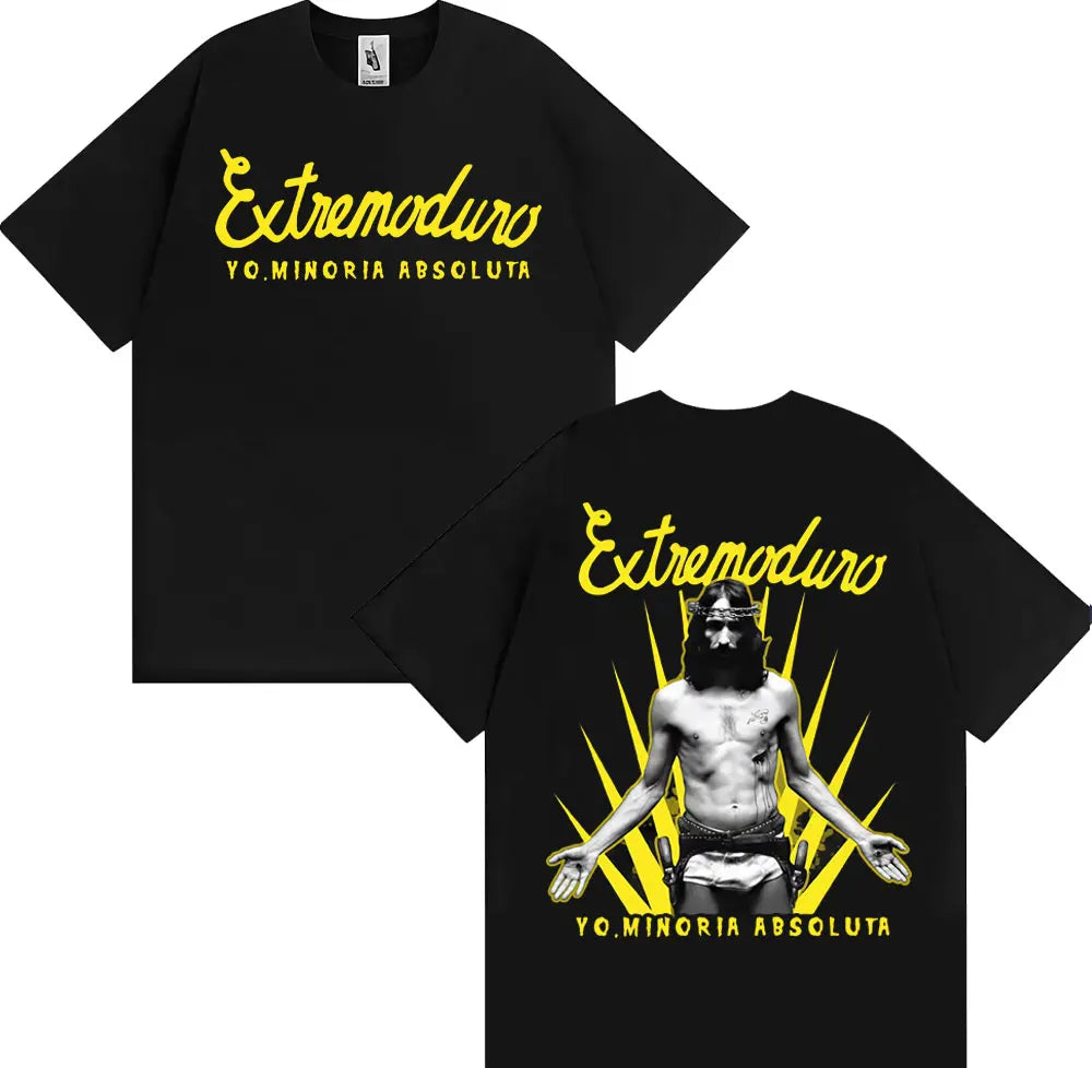 Rock Band EXTREMODURO Tour 2025 Cover T-shirt Men Women Fashion Vintage Short Sleeve T Shirts Summer Pop Loose Oversized T Shirt