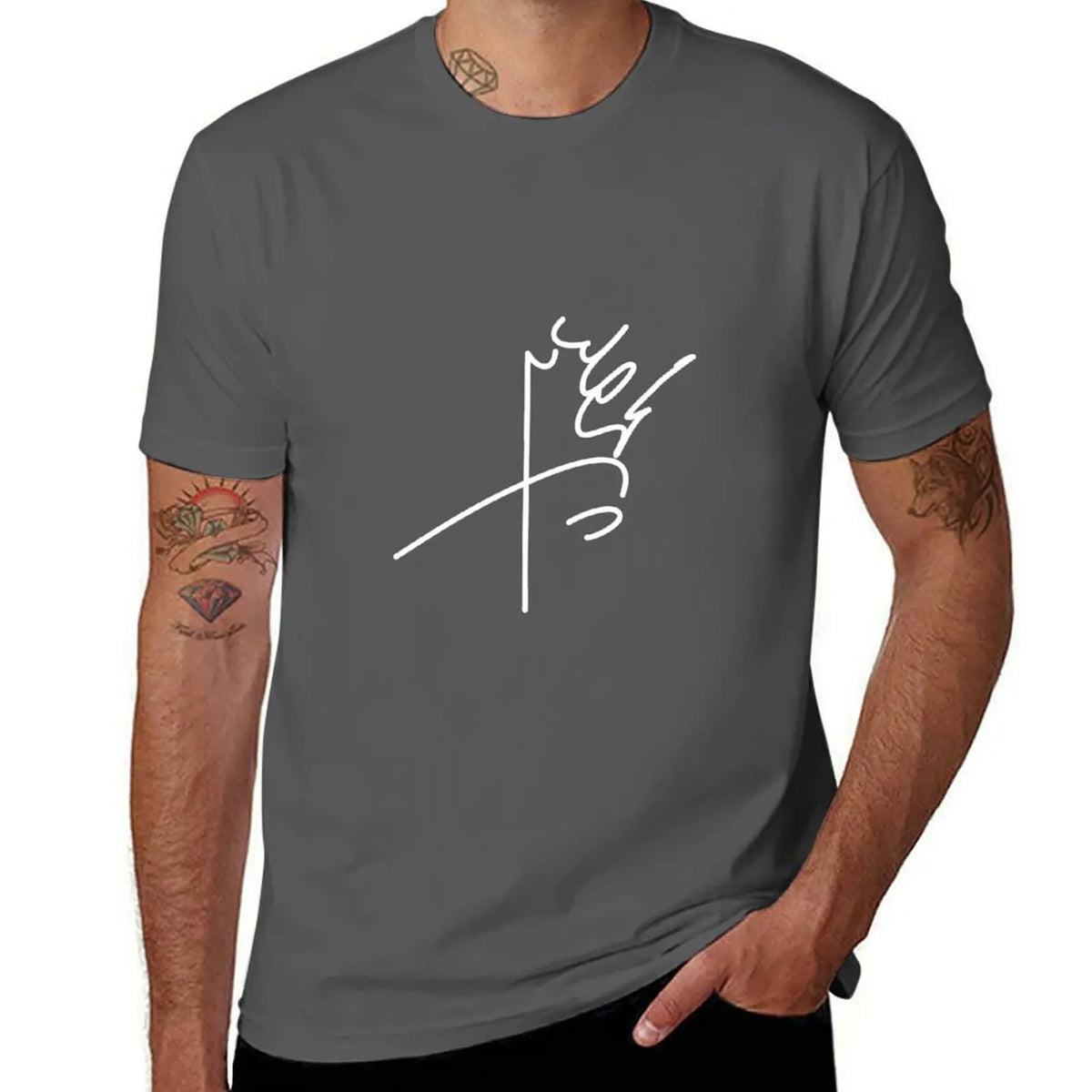 Mohammad Reza Pahlavi's signature T-Shirt sublime sweat Men's clothing