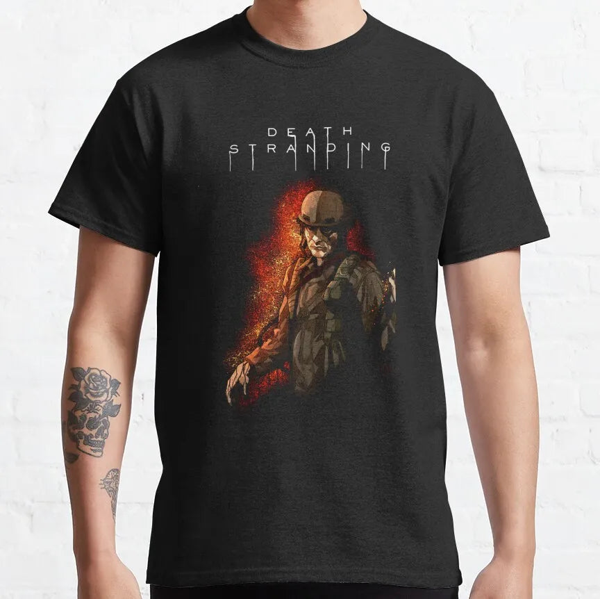 Men's Metal Gear Kojima Productions T Shirts MGS Hideo Kojima T-Shirt Death Stranding Cotton Tops Short Sleeve Tees Printed