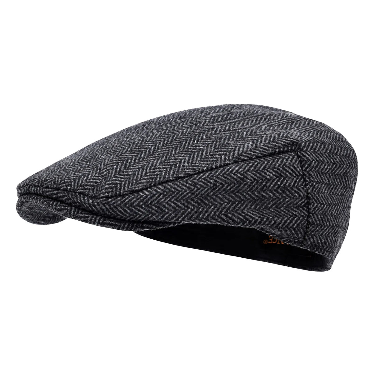 Men's Herringbone Flat Ivy Newsboy Hat Wool Blend Gatsby Cabbie Cap