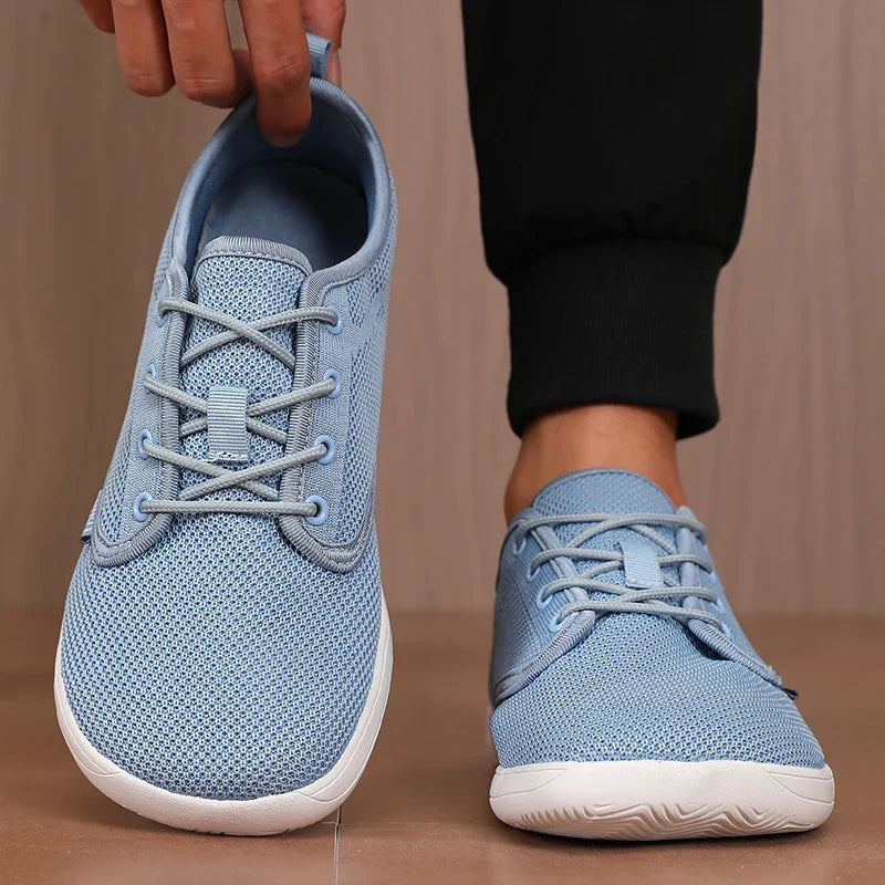 Men's Shoes Sneakers Wide Toe Barefoot Casual Wide Last Fashionable Canvas Black Flat Board Shoes Breathable Mesh Men's Shoes
