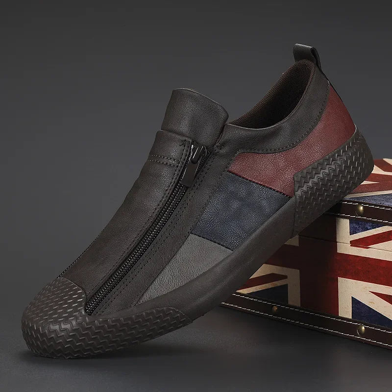 Handmade Leather Casual Shoes for Men Shoes Design Sneakers Man Comfortable Leather Shoes Men Loafers