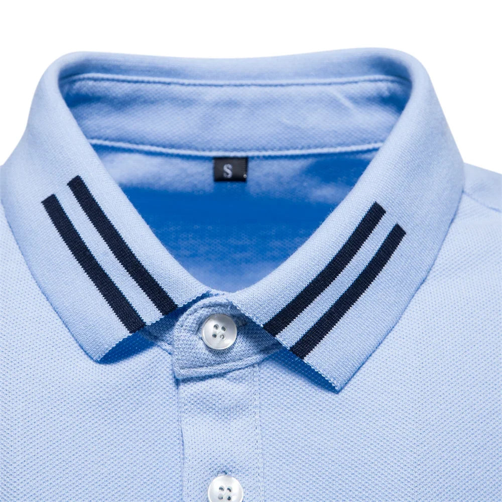 Brand 100% Cotton Men's Polo Shirts Casual Solid Color Short Sleeve Polo Shirts for Men New Summer Desinger Clothing Men
