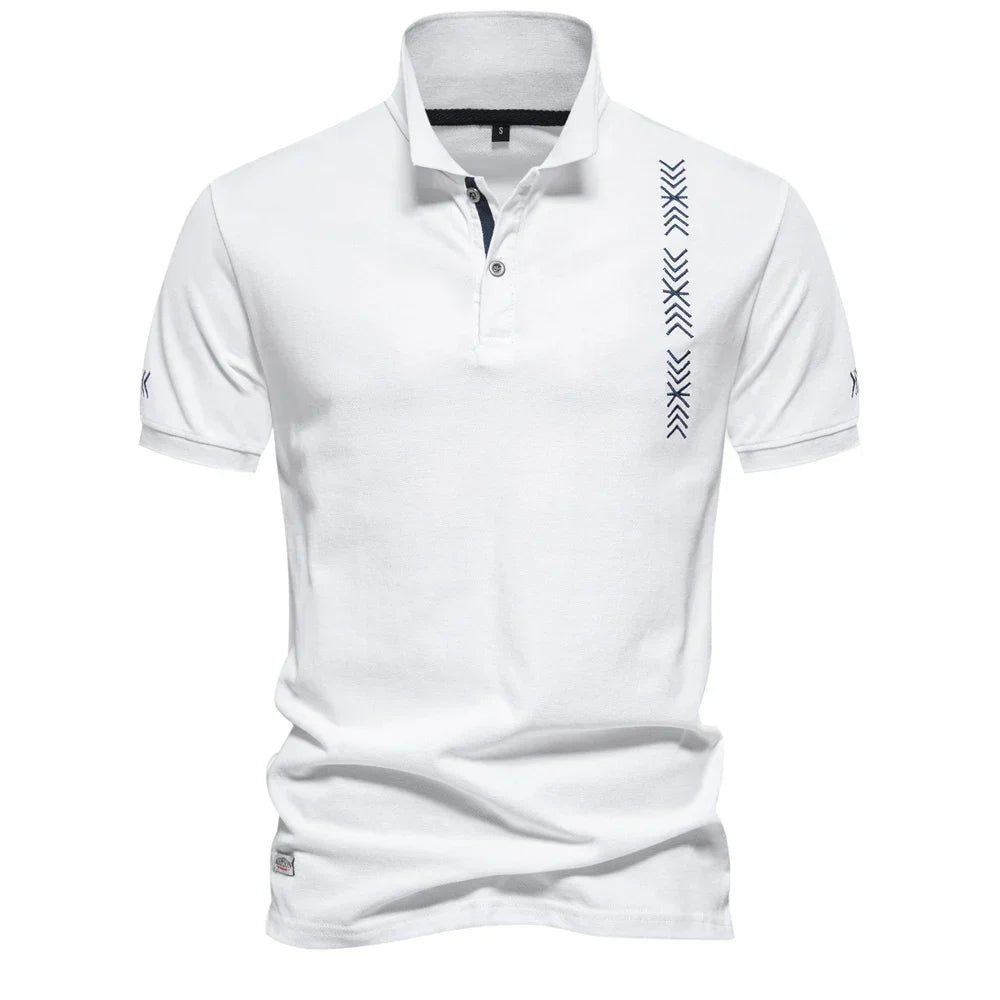 2024 New Summer 100% Cotton Polo Shirt for Men Brand Quality Embroidery Short Sleeve Mens Polos