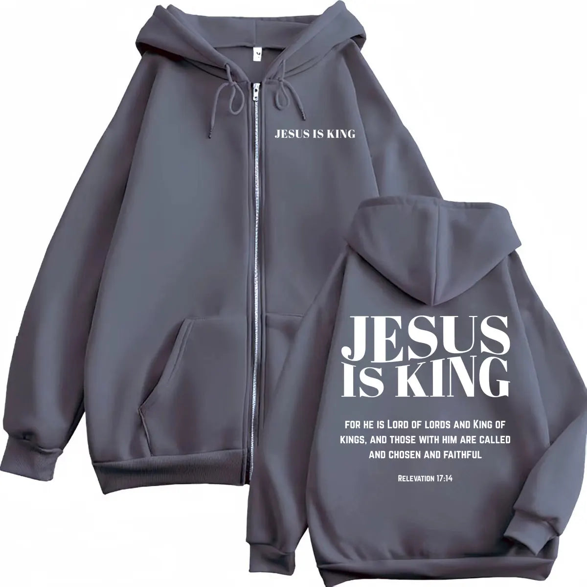 Christian Jesus Bible Verse Print Zipper Hoodie High Quality Fashion Zip Up Pullovers Men Women Casual Long Sleeve Sweatshirts