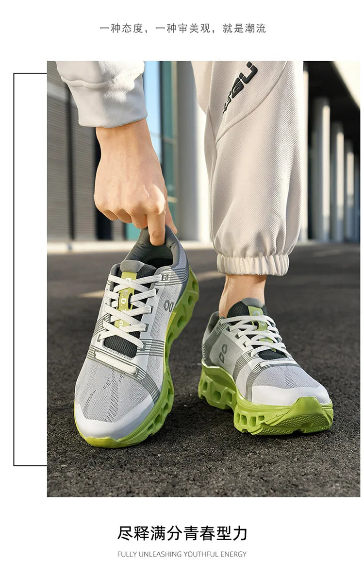 Sports Running Shoes Men Breathable Lightweight Sneakers Comfortable Athletic Nonskid Leisure Outdoor Sneakers for Men