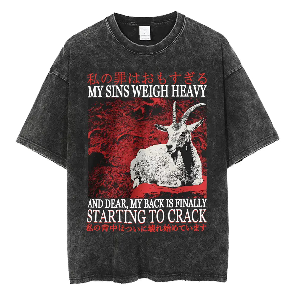 I Have Made It Awkward I Will Be Taking My Leave Meme T Shirt Japan Spider Crab Funny T-shirt Unisex Fashion Vintage Washed Tees