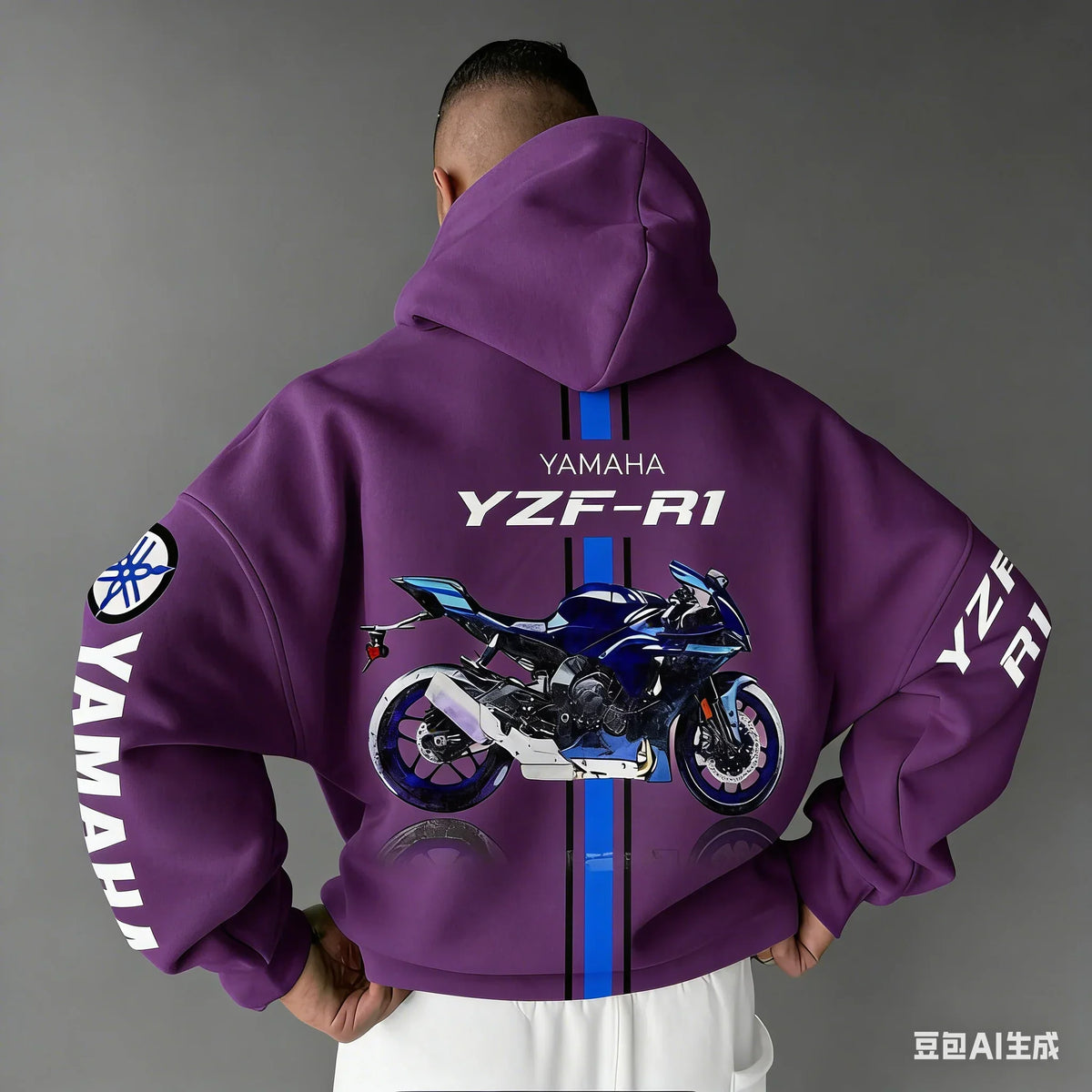 2026 Spring Summer New Motorcycle Yamaha R1 Cotton Oversized Hoodie Men Women Comfortable Casual And Fashionable Sportswear