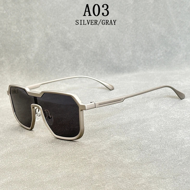 Heavy Metal Sunglasses For Men Steampunk Fashion Glasses Vintage Shades Retro Square Gafas De Sol Hombre Lunette De Soleil Homme