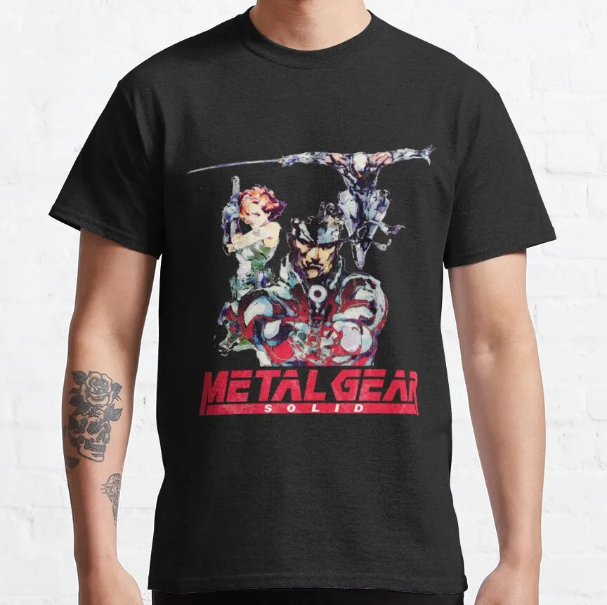 Men's Metal Gear Kojima Productions T Shirts MGS Hideo Kojima T-Shirt Death Stranding Cotton Tops Short Sleeve Tees Printed