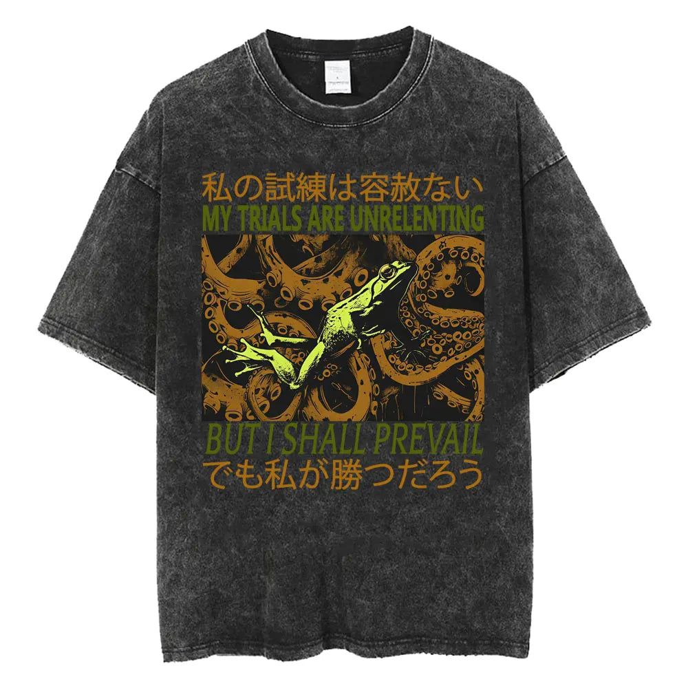 I Have Made It Awkward I Will Be Taking My Leave Meme T Shirt Japan Spider Crab Funny T-shirt Unisex Fashion Vintage Washed Tees