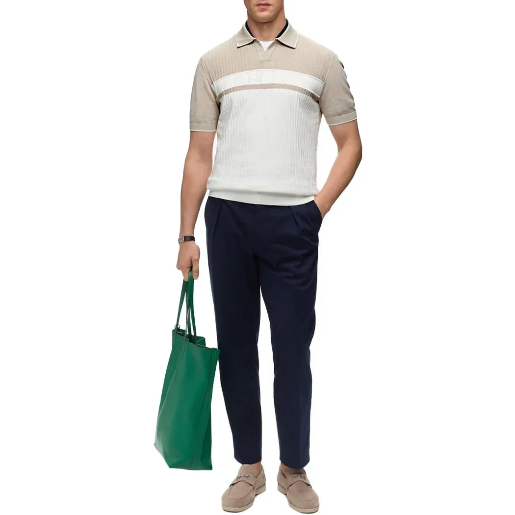Summer Men's Polo Clothing Luxury T Shirt Casual Short Sleeve Drapped Loose Basic Splice Shirt Popular Knitwear