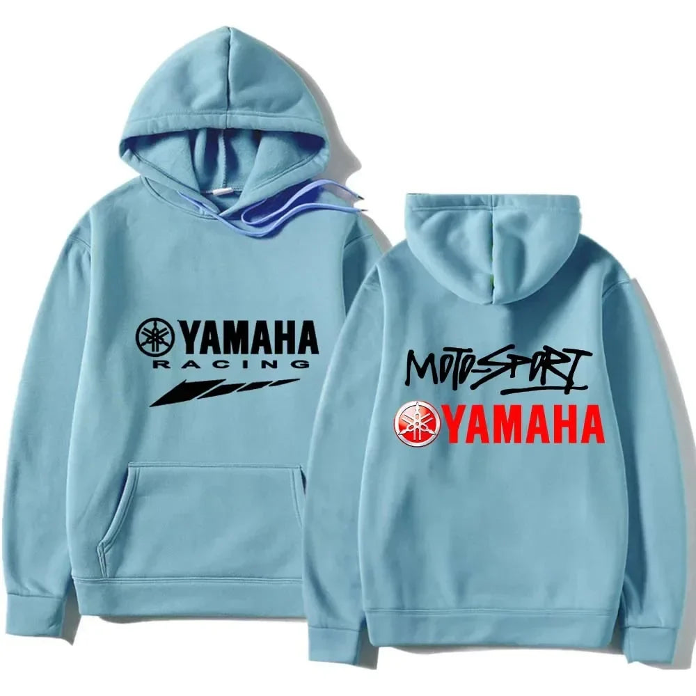 New Spring Autumn Sportswear, Men Women Fashion Hoodies with Yamaha Logo, Motorcycle Racing Team Outdoor Sports Sweatshirts For