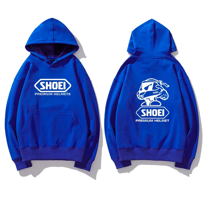 Helmet printed long sleeved Hoodie motorcycle culture autumn and winter Hoodie men high-quality clothing casual long sleeved top