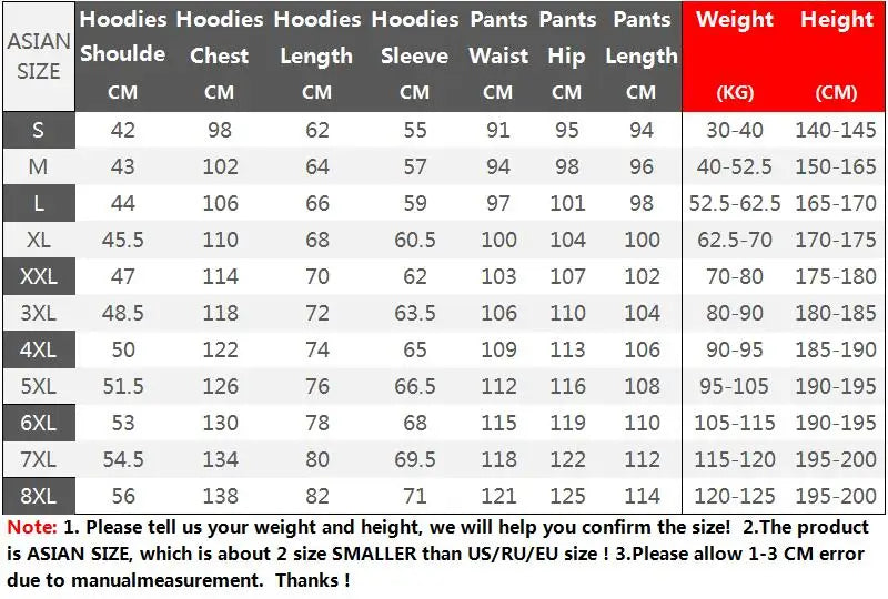 Men Tracksuits 3 Pieces Mens Hoodies and Sweatpants Set Spring and Autumn Tracksuit Unisex Jogging Suit Fashion Brand Mens 8XL