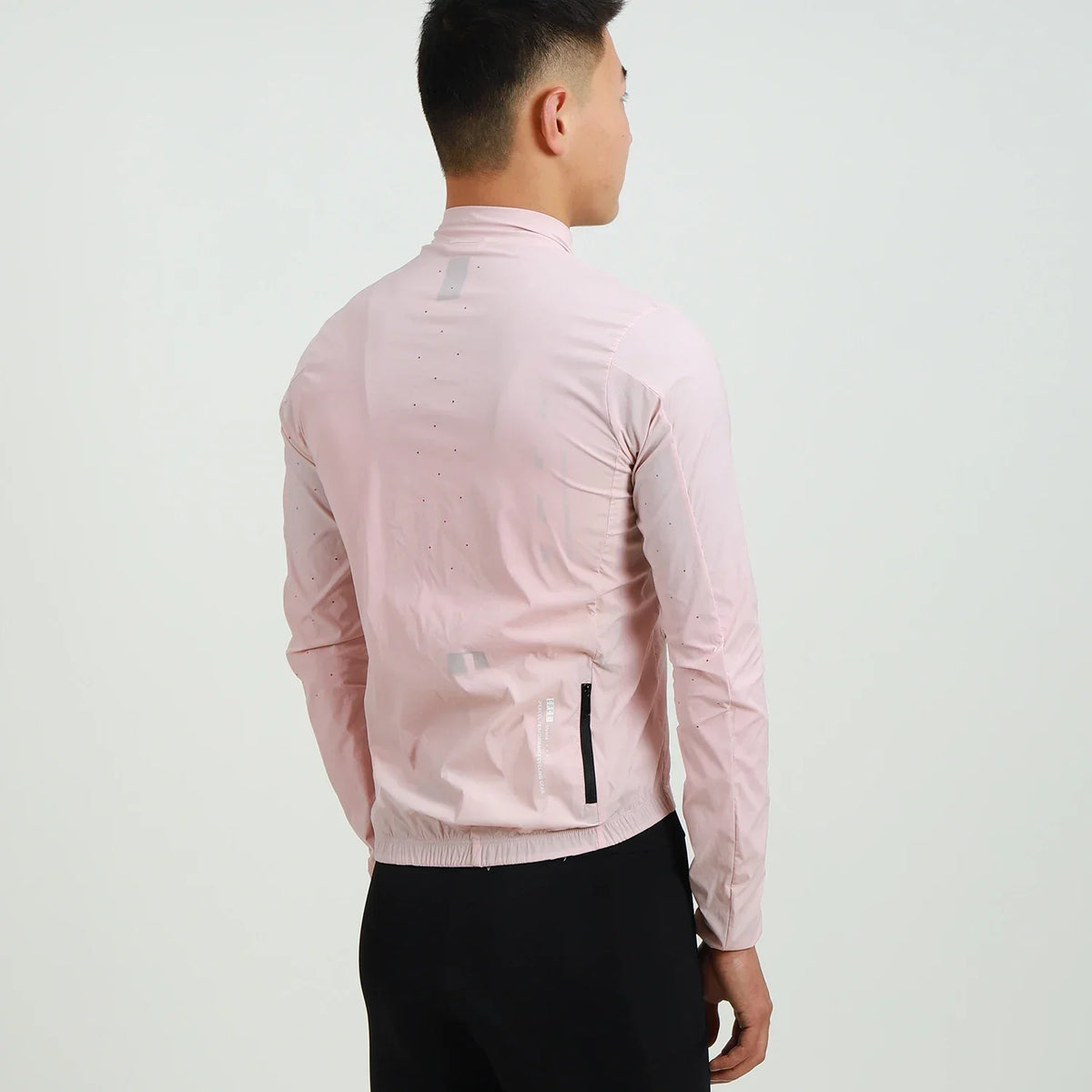 2024 New Season PRO Lightweight Windproof Cycling Jacket Road bike Wind Jacket Stretch Fabric With Zipper pocket PINK