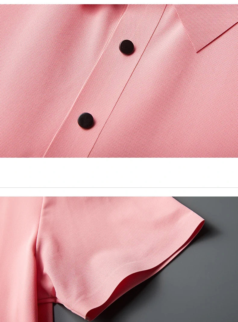 10 Color Men's Thin Polo Shirt Summer New Ice Silk Popular Business Casual Breathable Lapel Polo Shirt for Man Brand Clothing