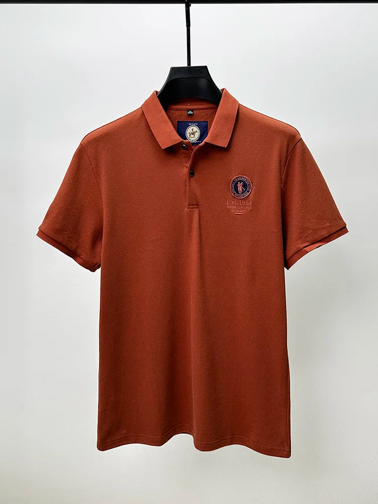 Luxury brand men's polo shirt short sleeve high-end fashion Paul embroidery lapel T-shirt 2025summer breathable casual golf top