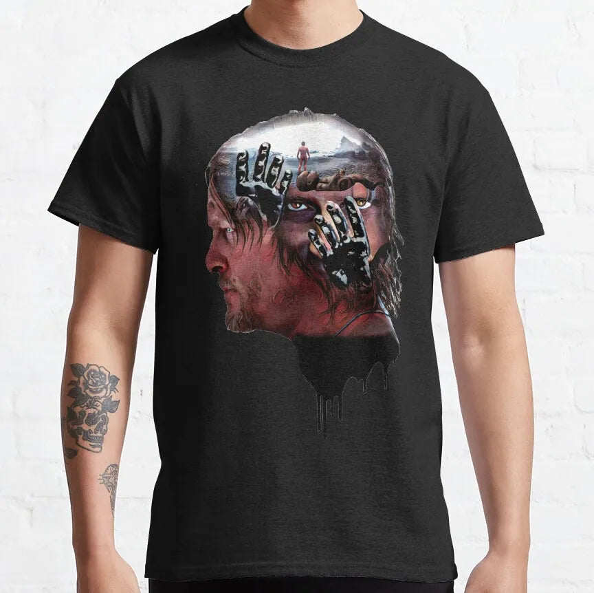 Men's Metal Gear Kojima Productions T Shirts MGS Hideo Kojima T-Shirt Death Stranding Cotton Tops Short Sleeve Tees Printed