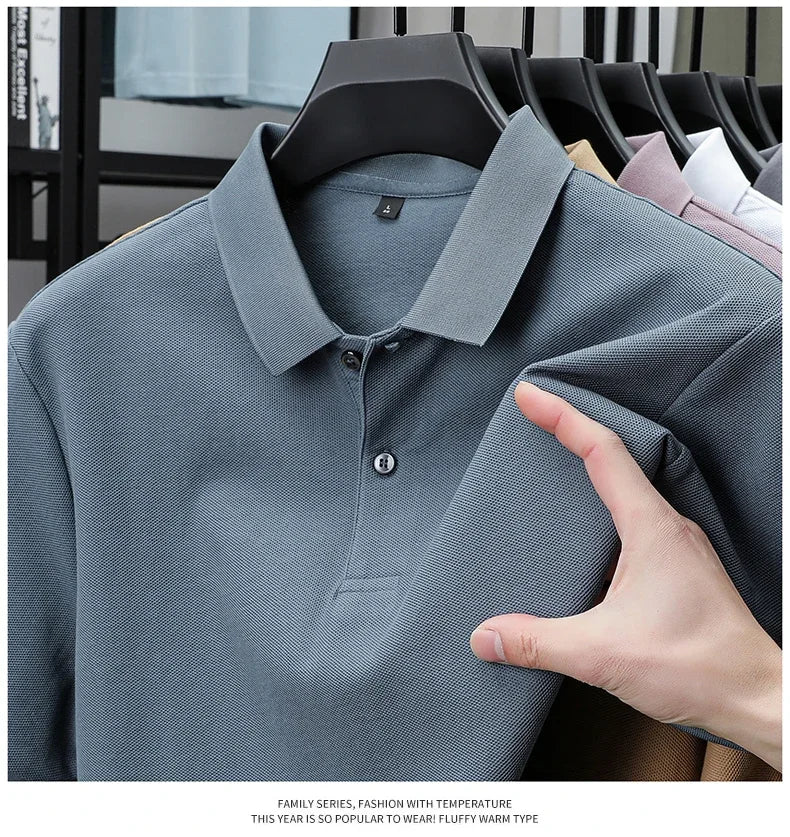 Men's 100% Cotton Polo Shirt - Summer Casual Breathable Tee,19 Colors,Ideal for Golf and Sports,Business Casual,Silk-Like Finish