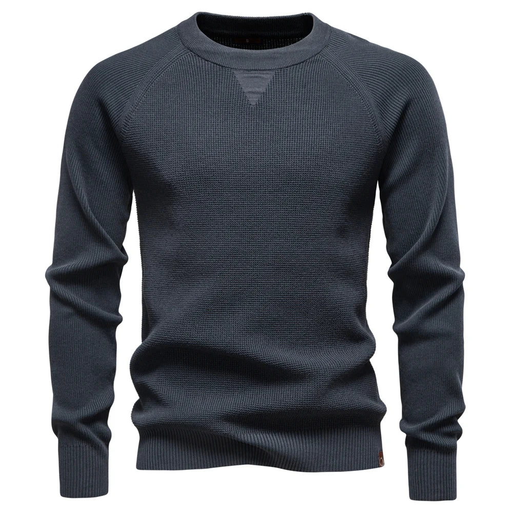 Raglan Sleeve Polo Shirt Men Henley Collar Solid Color Long Sleeve Heavyweight Cotton Business Casual Autumn Winter